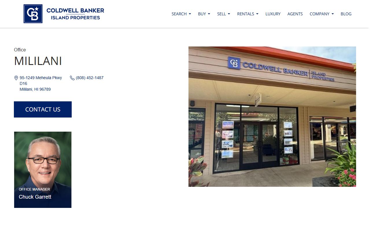 Mililani real estate office at 95-1249 Meheula Parkway for Central Oahu property listings and records